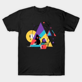 Geometric Penguin T-Shirt